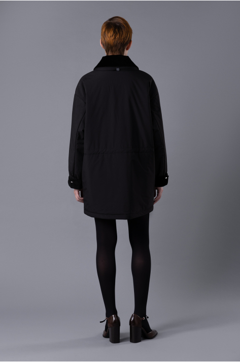 Куртка с карманами, чёрный