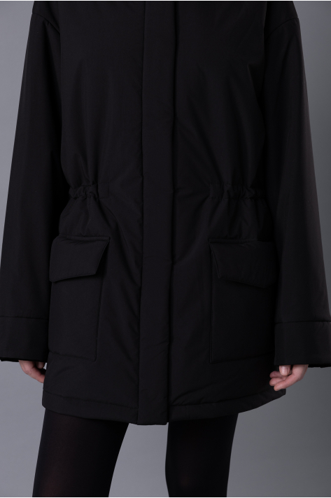 Куртка с карманами, чёрный