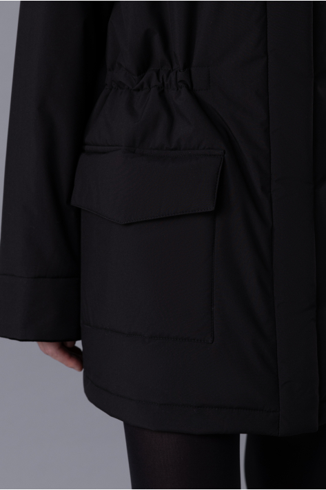 Куртка с карманами, чёрный