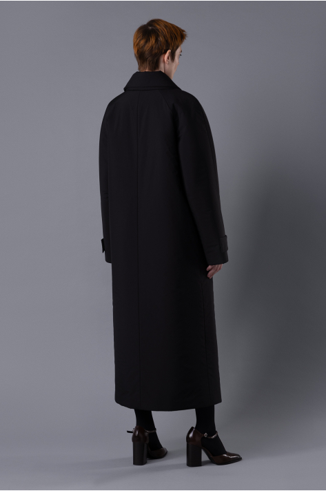 Пальто-реглан (пуховик), чорний