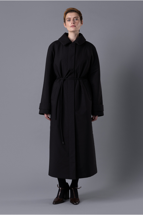 Пальто-реглан (пуховик), чорний