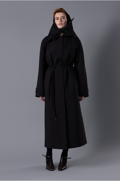 Пальто-реглан (пуховик), чорний