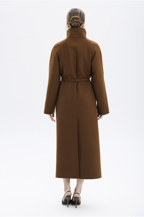 Coat with a high collar, camel Coat with a high collar, camel