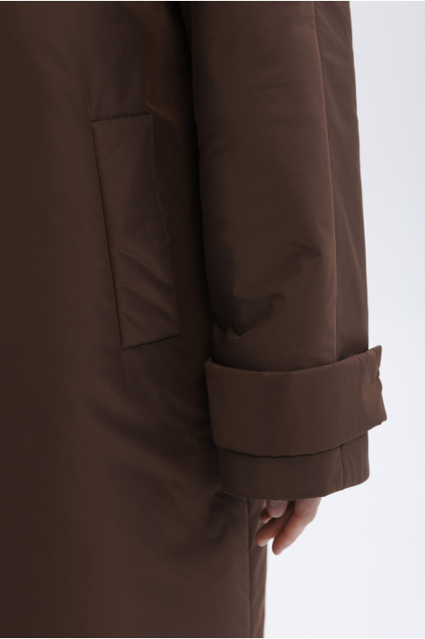 Raglan coat (down jacket), chocolate Raglan coat (down jacket), chocolate