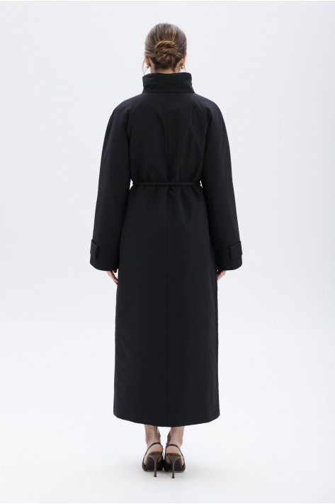 Пуховик з коміром-стійкою, чорний Пуховик з коміром-стійкою, чорний