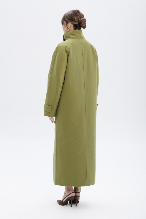 Пуховик з коміром-стійкою, оливковий Пуховик з коміром-стійкою, оливковий