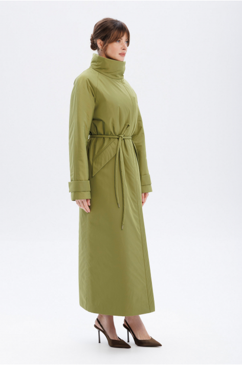 Пуховик з коміром-стійкою, оливковий Пуховик з коміром-стійкою, оливковий