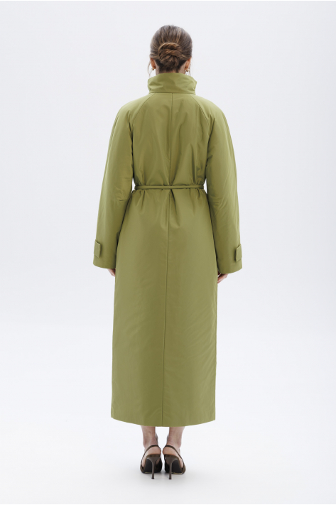 Пуховик з коміром-стійкою, оливковий Пуховик з коміром-стійкою, оливковий