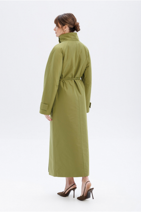 Пуховик з коміром-стійкою, оливковий Пуховик з коміром-стійкою, оливковий