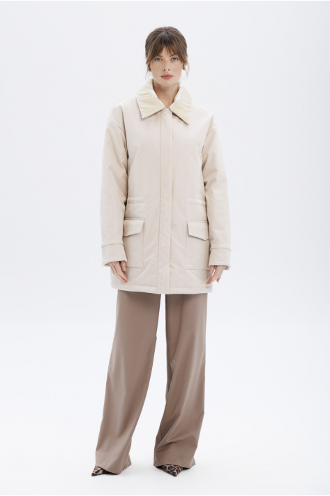 Куртка з кишенями, молочний