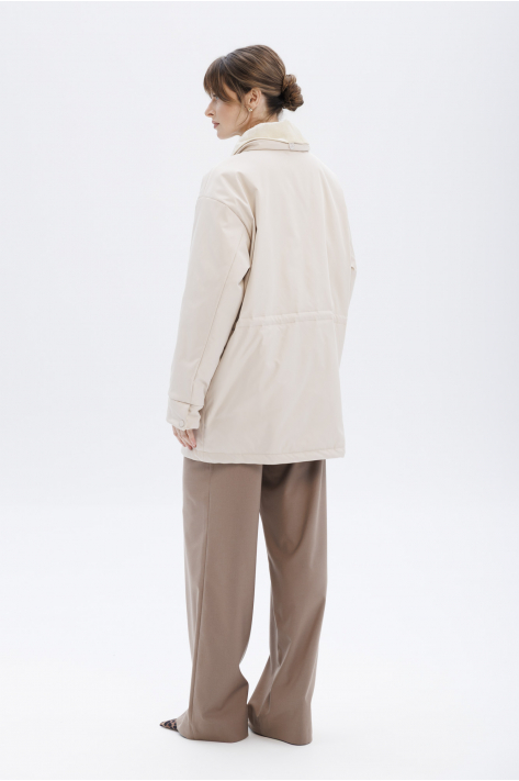 Куртка з кишенями, молочний