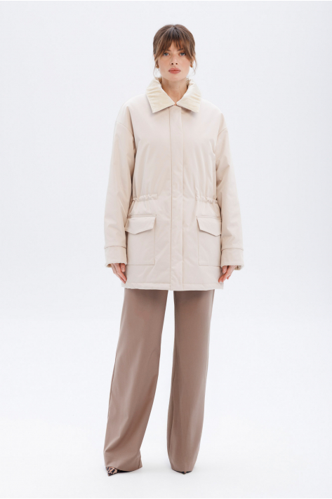 Куртка з кишенями, молочний