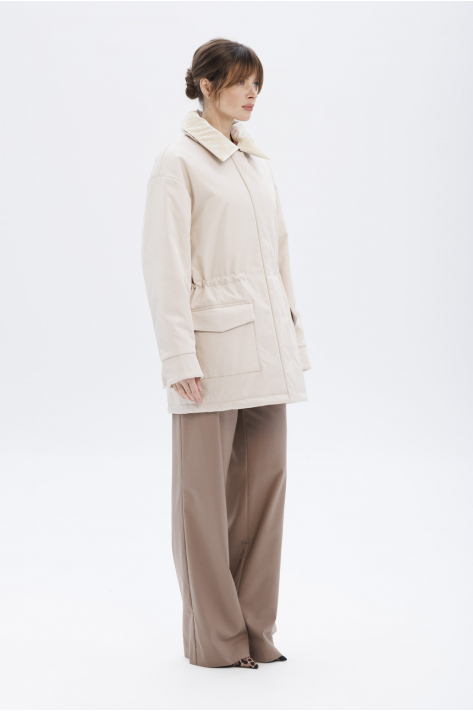 Куртка з кишенями, молочний